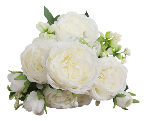 Arreglo Floral Romántico Con Forma De Tallo De Rosa Realista