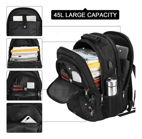 Mochila Urbana Newhey-9901 Color Negro