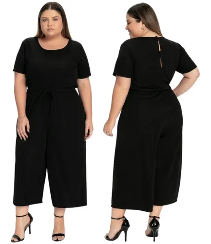 Macac o Pantacourt Preto Plus Size Gordinha Evang lico Festa