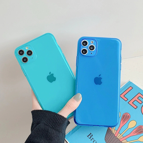 Funda Protector iPhone Candy Neon Resistente Airbag Case 3d