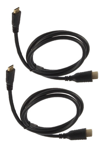 Cable Hdmi A Mini Hdmi Macho Macho 1mt. 1080p Full Hd/x 2 Un