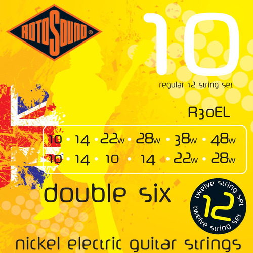 Rotosound R30el Niquel Cuerda Para Guitarra Electrica 12 (10