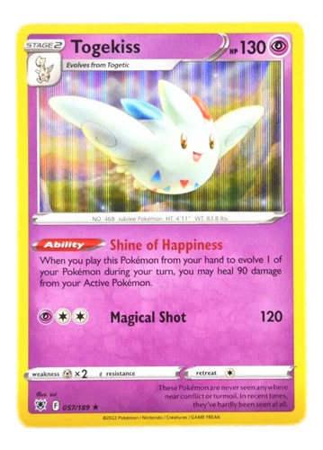 Pokemon Tcg Astral Radiance Togekiss 057/189 Holo Rare