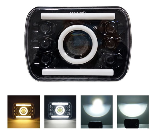 Faro Led Neblinero Rectangular Dual 7'' 31 W Auto Moto Jeep