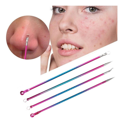 Kit De Limpieza Puntos Negros 4 Herramientas Color Bel Mish