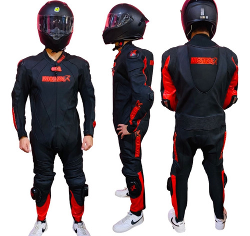 Traje O Mono Moto R Fenix Motociclista Biker 100% Piel Moto