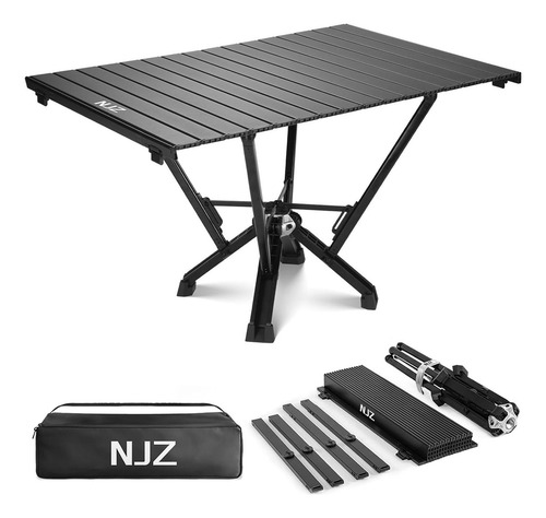 Mesa De Camping Plegable Njz 84 Cm X 56 Cm Resistente