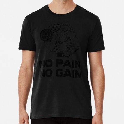 Remera No Pain No Gain - Old School Gym Wear - Gym Fashion A