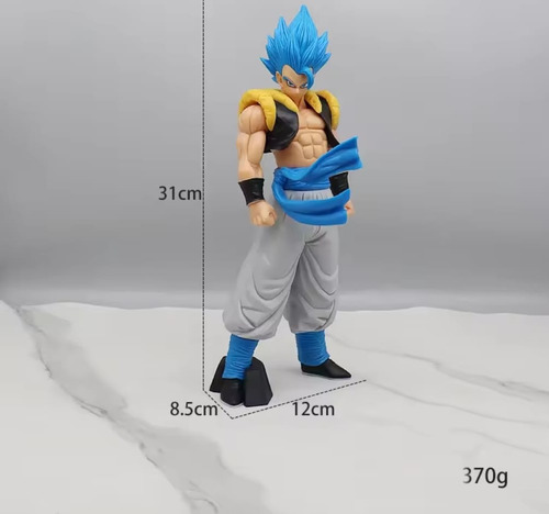 Muñeca Dragon Ball Z - Gogeta Super Saiyan, tamaño grande, color azul