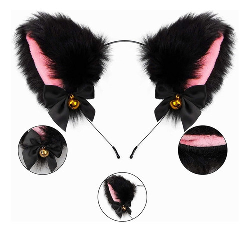 Orejas De Gato Disfraz Cosplay Hombre Orejas Gato Mujer