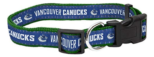 Pets First Nhl Vancouver Canucks Collar Para Perros Y Gatos,