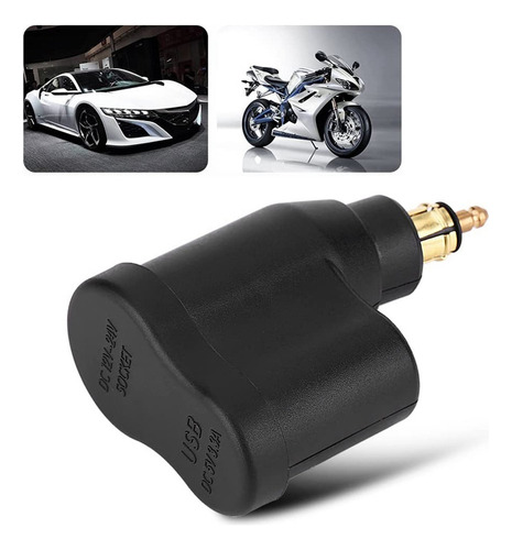 Adaptador De Corriente Hella Din Plug 3.3 A, Doble Enchufe U
