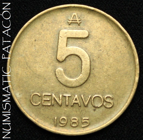 Moneda 5 Centavos De Austral 1985 