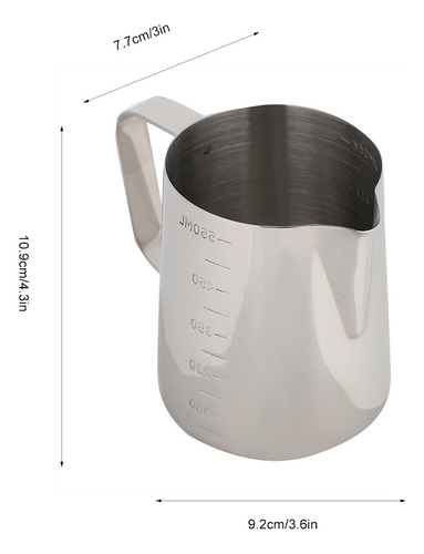 Bote Para Hacer Espuma De Café De Acero Inoxidable De 600 Ml
