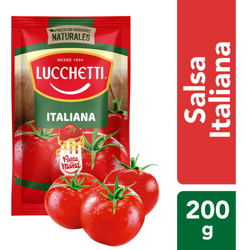 Salsa De Tomates A La Italiana Lucchetti 200g