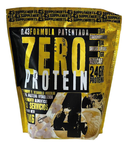 Proteína Hidrolizada Zero Carbohidratos 43 Supplements 1kg Sabor Chocolate