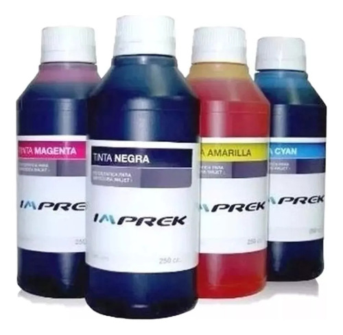 Tinta Imprek Combo 4 X 250ml Para Epson 664 T644 L355 L395 