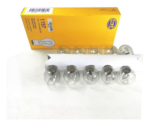 Foco Automotriz Doble Filamento 1157 O 1034  10 Pzas Hella