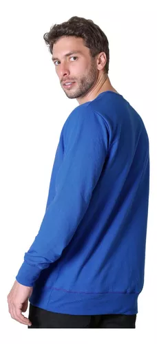 Sudadera Basico Sin Capucha Hombre Azul Optima 56504324 – SALVAJE