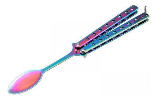 3 Butterfly Spoon Colorful Handle Training Spoon