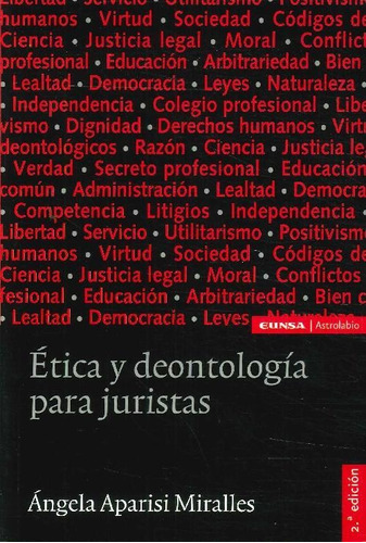 Libro Ética Y Deontología Para Juristas De Ángela Aparisi Mi