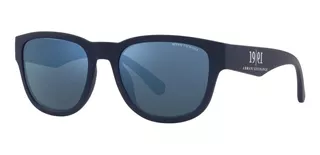 Lentes Armani Exchange Ax4115s Matte Blue Dark Blue Espejado