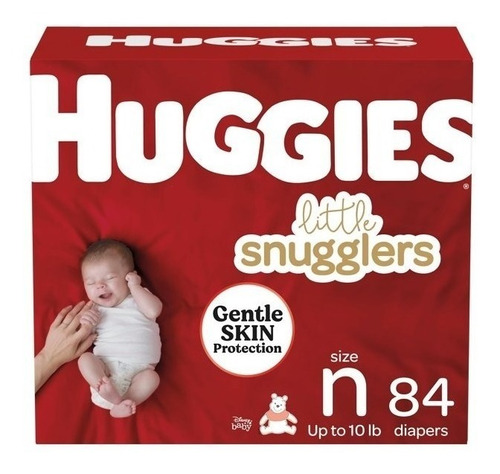 Huggies Little Snugglers Pañales Tamaño Rn, 84 Unidades