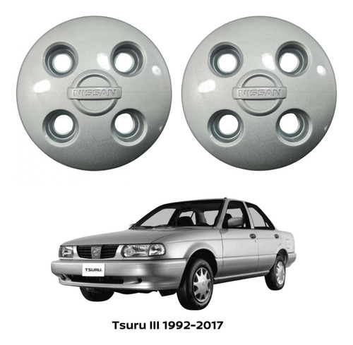 Tapón Centro De Rin 2pz Tsuru Iii 2004 Nissan