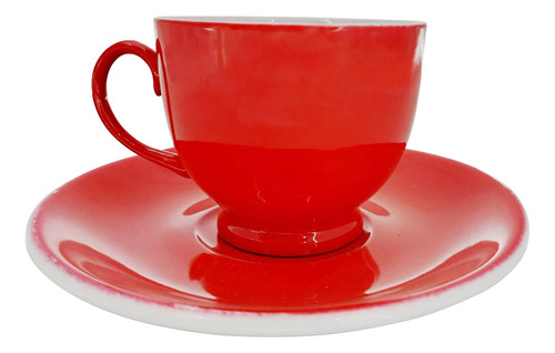 Set X6 Taza Con Plato Cerámica 200 Ml Kuchen