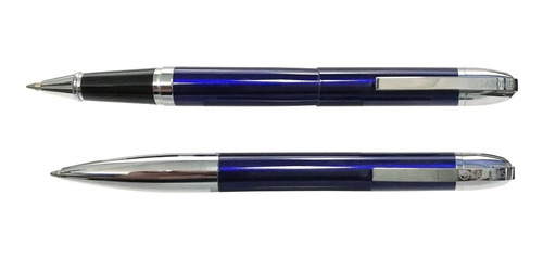 Juego Boligrafo Roller Sabonis 2021 Metalico E/estuche 2 Pcs