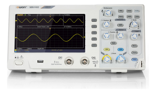 Osciloscopio Digital Sds1102 Owon Owon Oscilómetro De 2 Cana