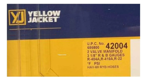 Juego Manometros Refrigeracion Manifold R410 R22 R404 42004