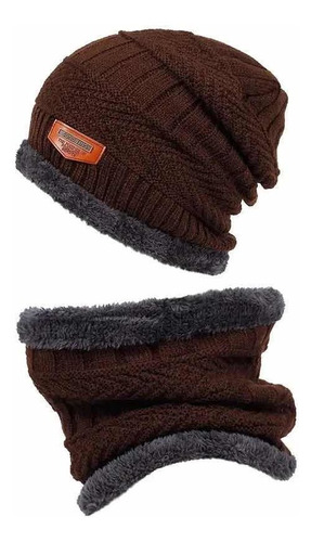 Gorro Bufanda Cuello Cálido Unisex Para Invierno Frío Polar