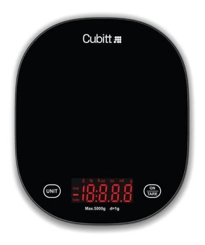 Báscula Inteligente Cubitt Para Cocina Negro Ctk-1