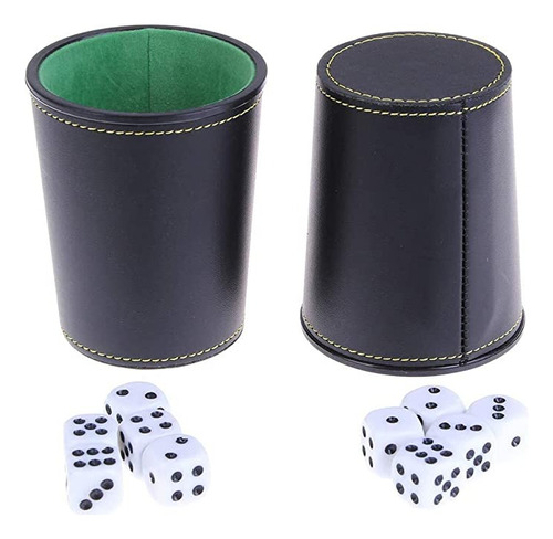 Juego De 4 Cachos Eco Cuero Negro Simplitjuegos De Mesa