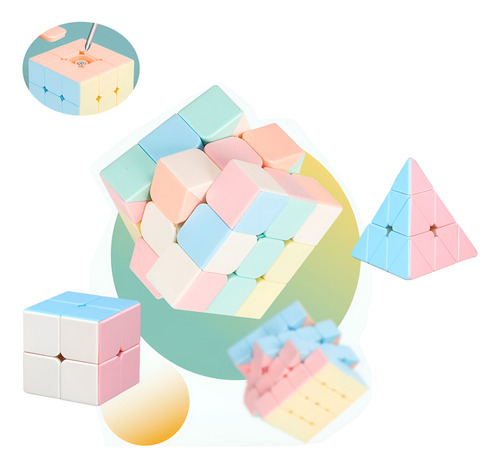 Cubo Magnético Cubo De Rubik De Colores Sin Pegatinas