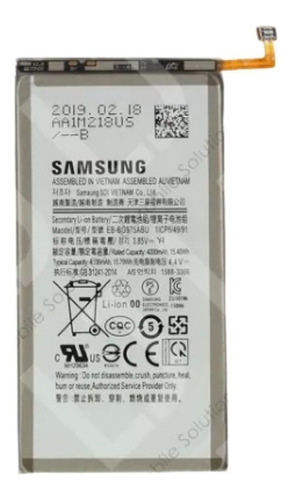 Imagen 1 de 1 de Batería Samsung Galaxy S10+ Plus G975 Pila Interna