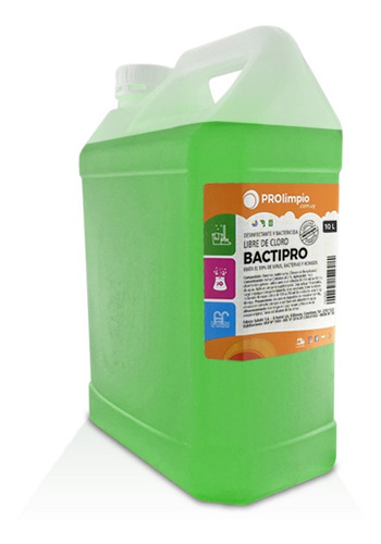 Bactipro Desinfectante, Bactericida Y Virucida Sin Cloro 10l