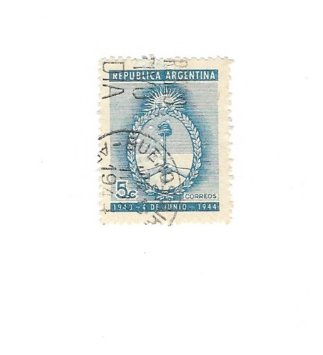 Lt1813. Excelente Estampilla Perforada Bna, 1944, Gj916.