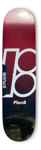 Tabla De Skate Plan B Maple 8.0 Rojo
