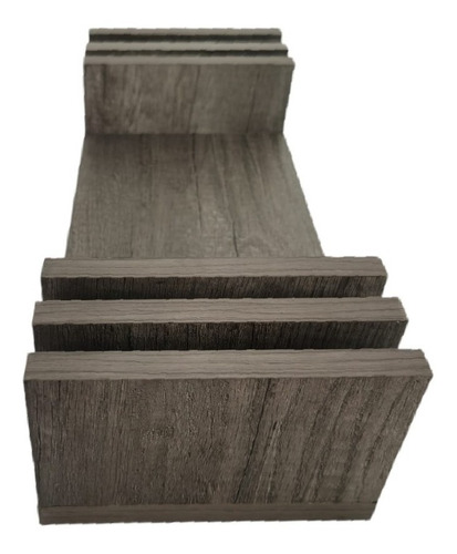 Imagen 7 de 10 de Set De 3 Repisas Flotantes Estilo U 30 X 15 Cm Color Lombardia