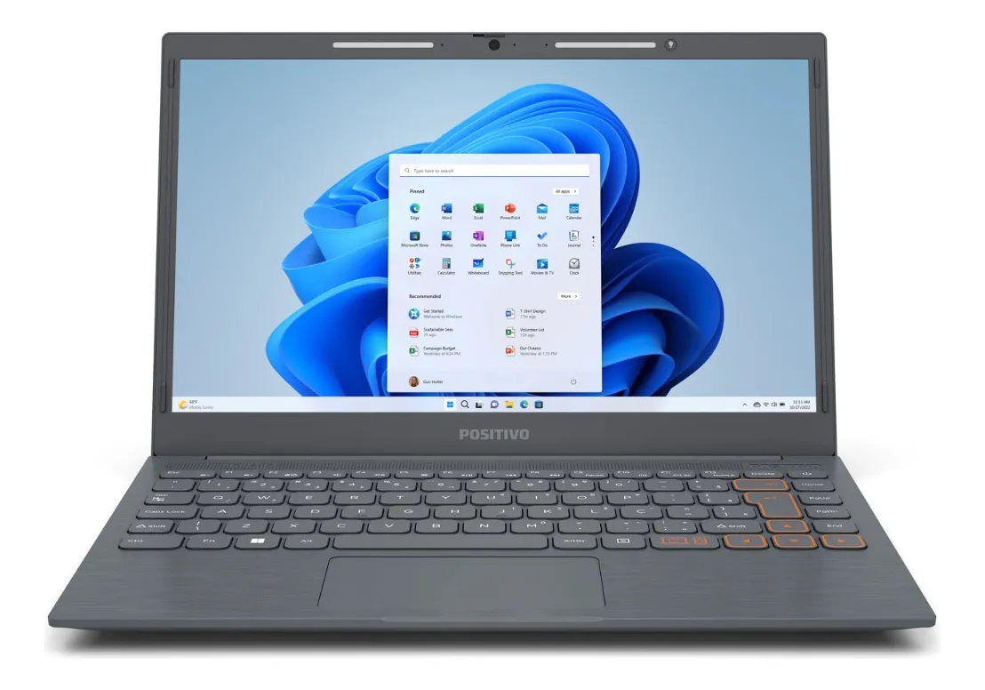 Positivo Notebook 4gb 128gb eMMC