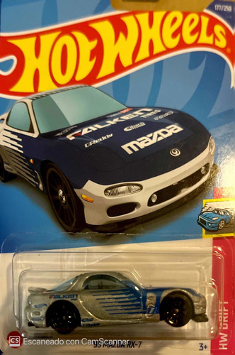 Hotwheels 95 Mazda Rx7 Azul