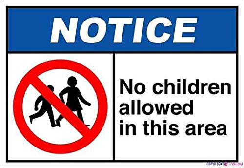 Placa Advertencia Calle Lata Aluminio Retro No Children Esta