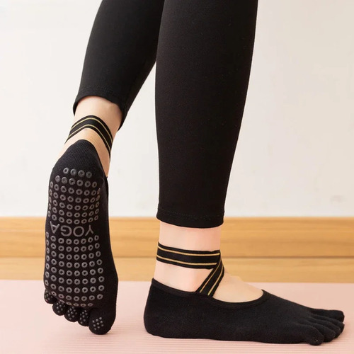 Calcetines De Yoga Con Cinco Dedos For Mujer, Ballet
