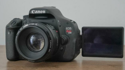 Canon T3i + Lente 50mm 1.8. 12x Sem Juros Frete Grátis