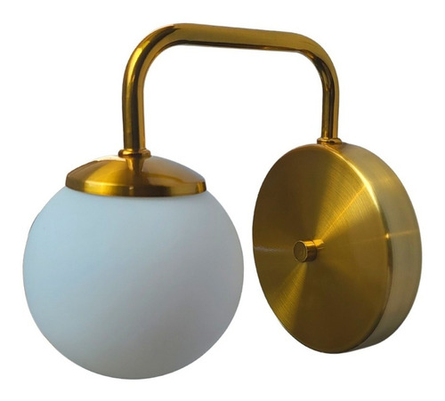 Arandela Bola Globo De Vidro Jabuticaba Dourado Quarto 1xg9 110V/220V