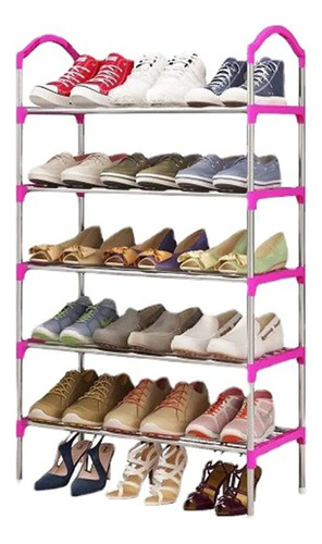 Organizador De Zapatos Apilable De Acero Inoxidable De 5 Cap