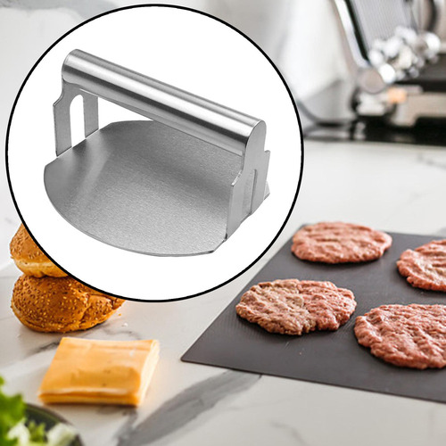 Prensa De Hamburguesas De Acero Inoxidable, Carne Aplastada,
