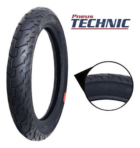 Pneu Technic Iron 100/90-19 Sem Camara Suzuki Boulevard 800